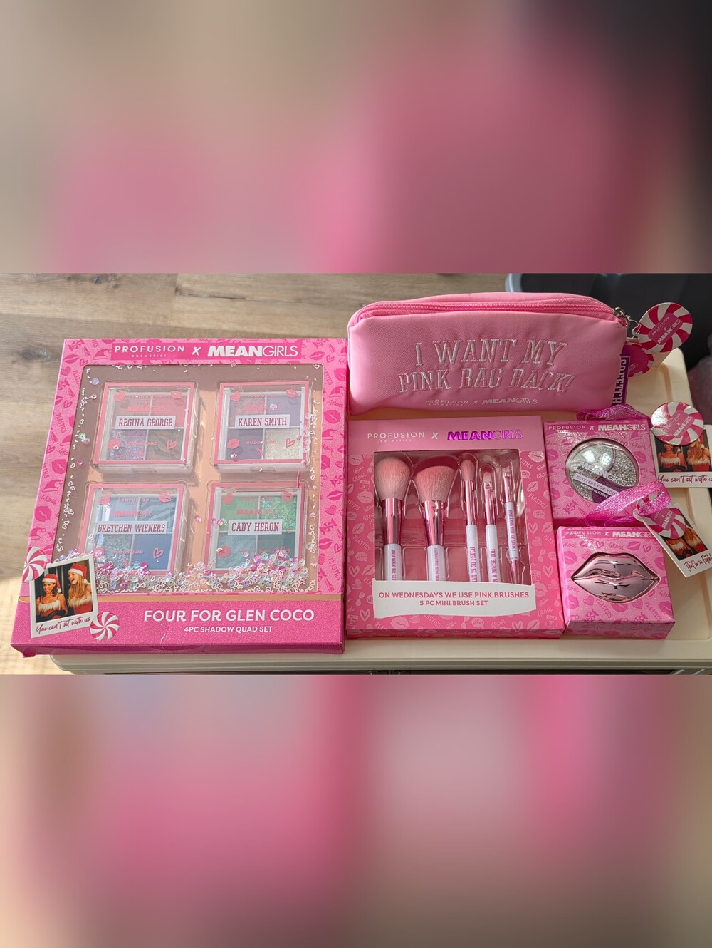 NIB Profusion x Mean Girls Makeup Collection Bundle 5 Piece Limited Edition